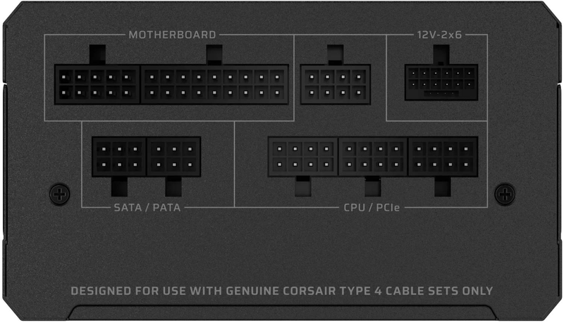 Corsair rm1000e rme series 1000w cp-9020297-eu atx 3.1 fully modular power supply cybenetics gold 12v-2x6 black-null