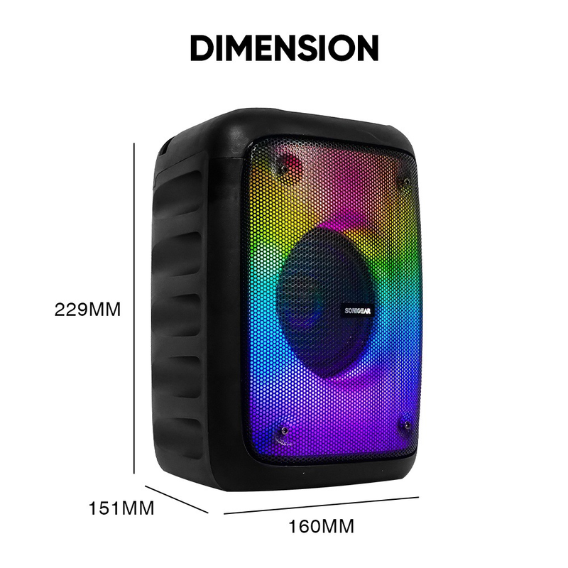 Sonicgear audioxpro500hd portable bluetooth speakers, , medium-null