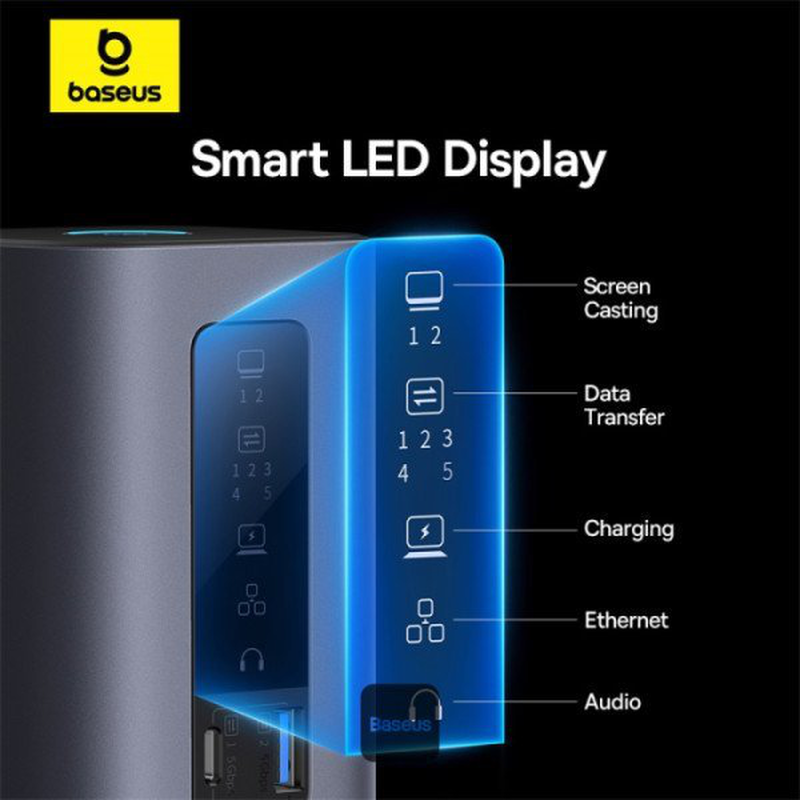 Baseus va spacemate series 10-in-1 docking station (mac) os, , medium-null