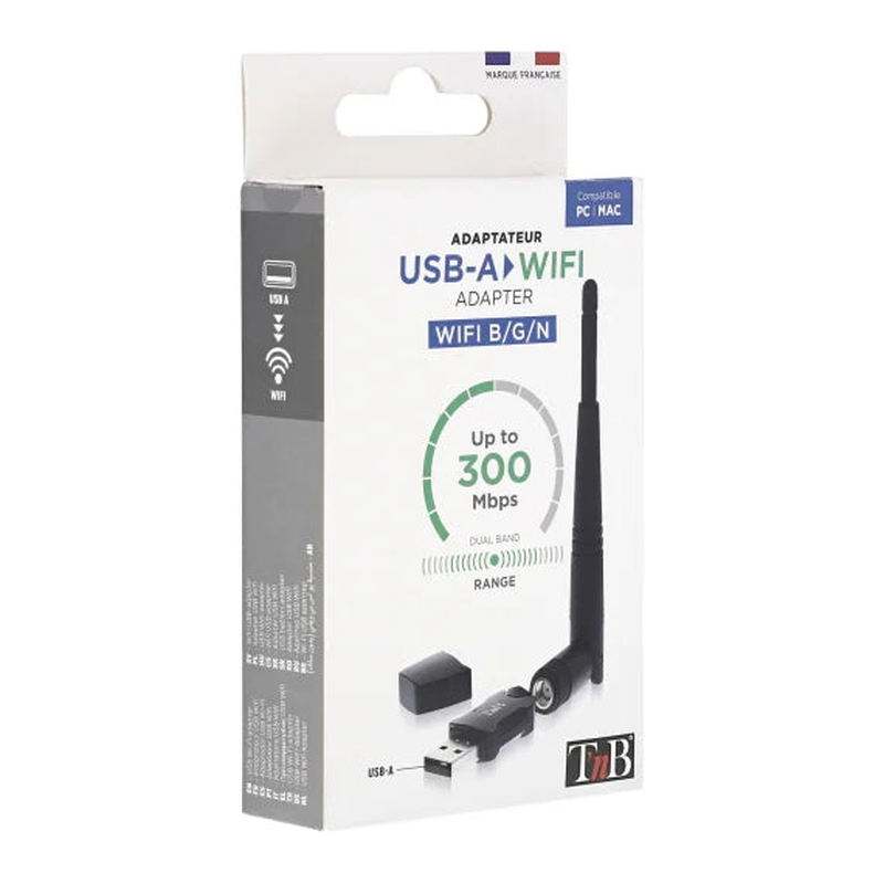 Tnb 300 mbps Wi-Fi dongle with detachable antenna, , medium-null
