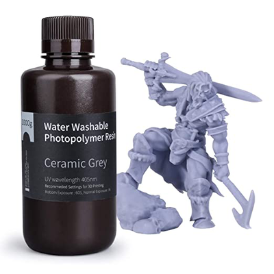 Water washable upgraded resin elegoo 2.0 ceramic grey 1kg