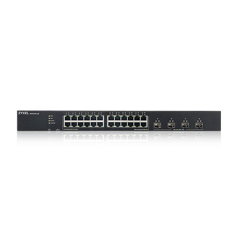 Zyxel xgs1935-28 24-port gigabit lite-l3 smart-managed switch, 4x 10g sfp+, rackmount-null