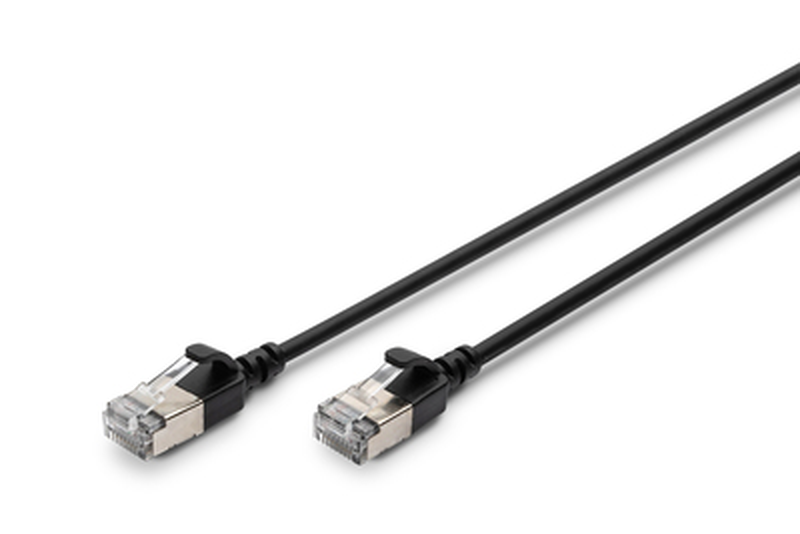 Digitus cat 6a f-ftp slim patch cable, awg 32/7 - cat 6a - ftp - 3 m - schwarz, , medium-null