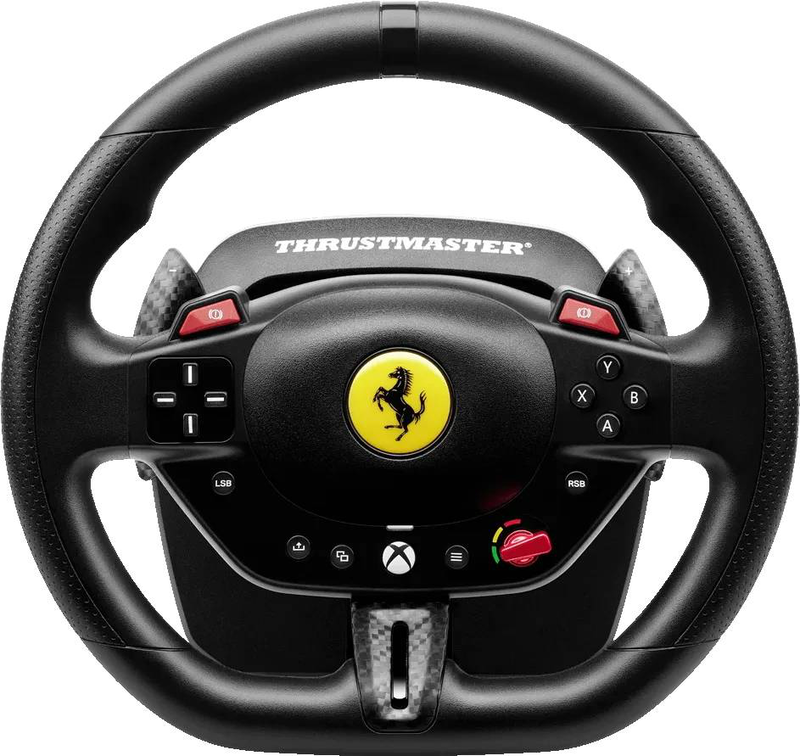 Thrustmaster t98 ferrari 296 gts racing wheel + t2pm pedals bungee recentering xbox pc black-null