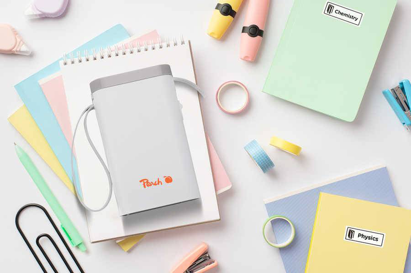 Peach pe110-bl portable label printer | 203 dpi | bluetooth | USB-c | blue, , medium-null
