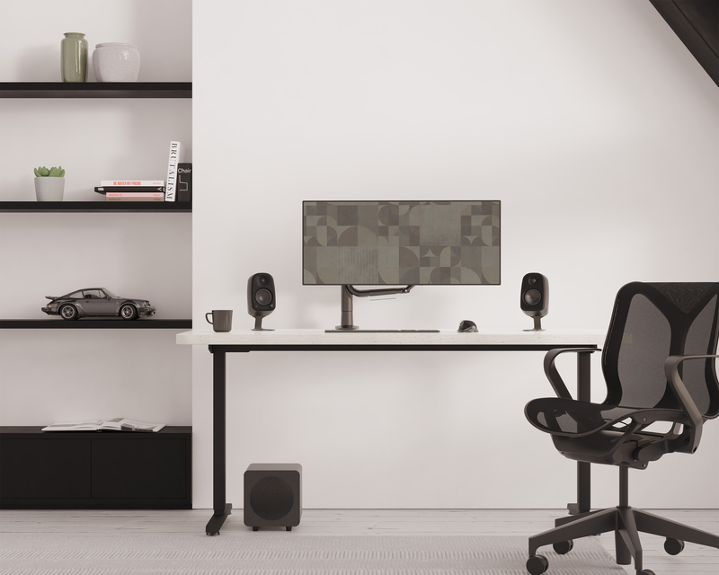 Kanto uki &epsilon;&nu;&epsilon;&rho;&gamma;ά &eta;&chi;&epsilon;ί&alpha; &upsilon;&pi;&omicron;&lambda;&omicron;&gamma;&iota;&sigma;&tau;ή 100w &mu;&epsilon; bluetooth, USB-c & έ&xi;&omicron;&delta;&omicron; &alpha;&kappa;&omicron;&upsilon;&sigma;&tau;&iota;&kappa;ώ&nu; - matte black (&zeta;&epsilon;ύ&gamma;&omicron;&sigmaf;)-null
