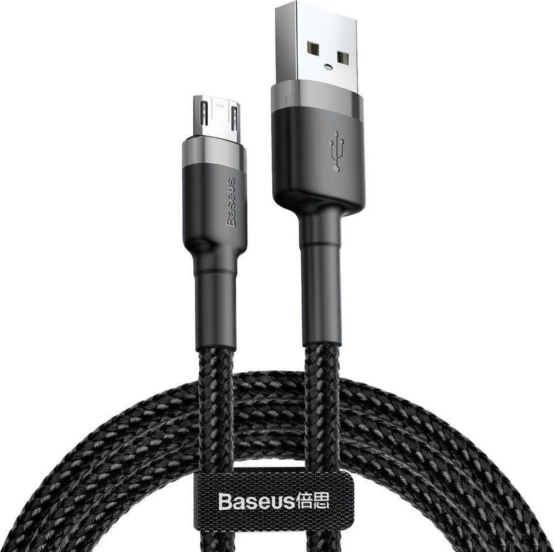 Baseus cafule braided microUSB cable 2a 3.0m black, , medium-null