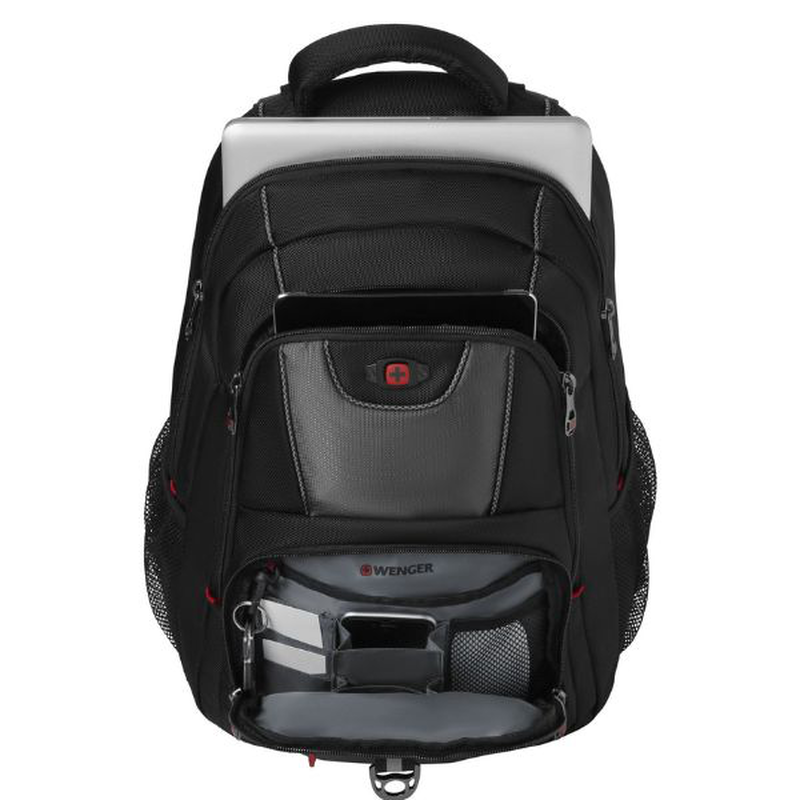 Product image: Wenger, pillar 16" computer backpack, black/gray (r), , medium-null