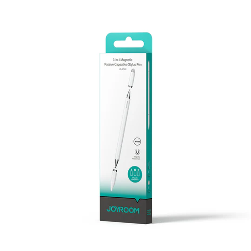 Jr-bp561 3-in-1 magnetic passive capacitive stylus pen white, , medium-null