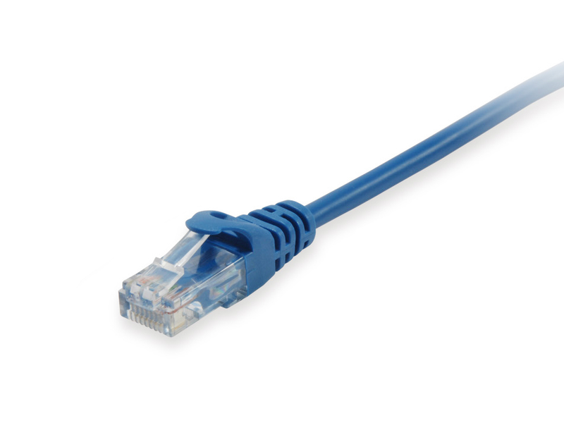 Equip - patch cable - rj-45 (m) to rj-45 (m) - 25 cm - u/utp, unshielded - cat 6a - halogen-free, stranded, molded - blue-null