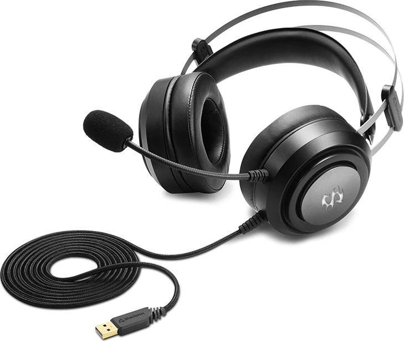 Sharkoon skiller sgh30 USB gaming headset virtual 7.1 rgb 40mm drivers microphone black-null