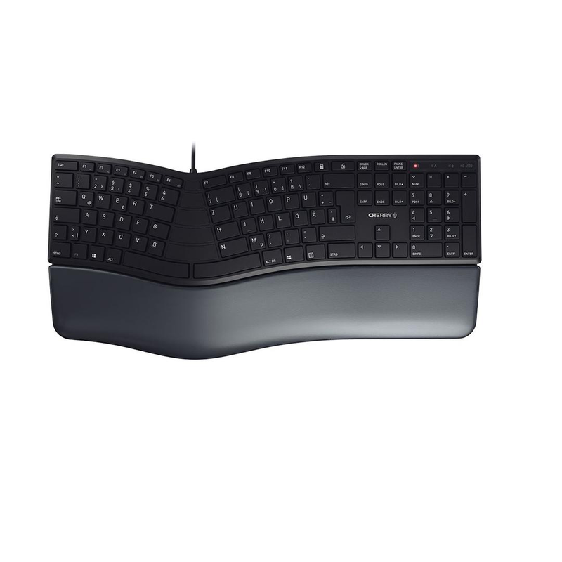 Cherry kc 4500 ergo - keyboard - USB - qwertz - german - black, , medium-null