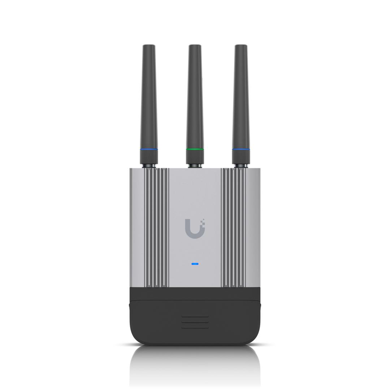 Ubiquiti unifi mobile router industrial lte cat4 ruggedized dual gbe poe failover Wi-Fi 4 white umr-industrial-null