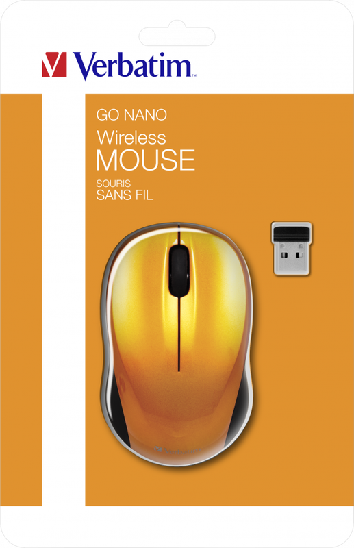 Verbatim mouse go nano wireless volcanic orange, , medium-null