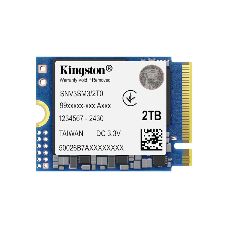 Kingston nv3 snv3sm3/2t0 2TB nvme SSD m.2 2230 pcie Gen4 up to 6000mb/s for steam deck and handhelds-null