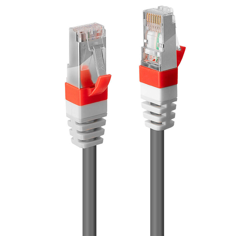 Lindy - patch cable - rj-45 (m) to rj-45 (m) - 20 m - screened shielded twisted pair (sstp) - cat 6a - halogen-free, molded, stranded - grey-null