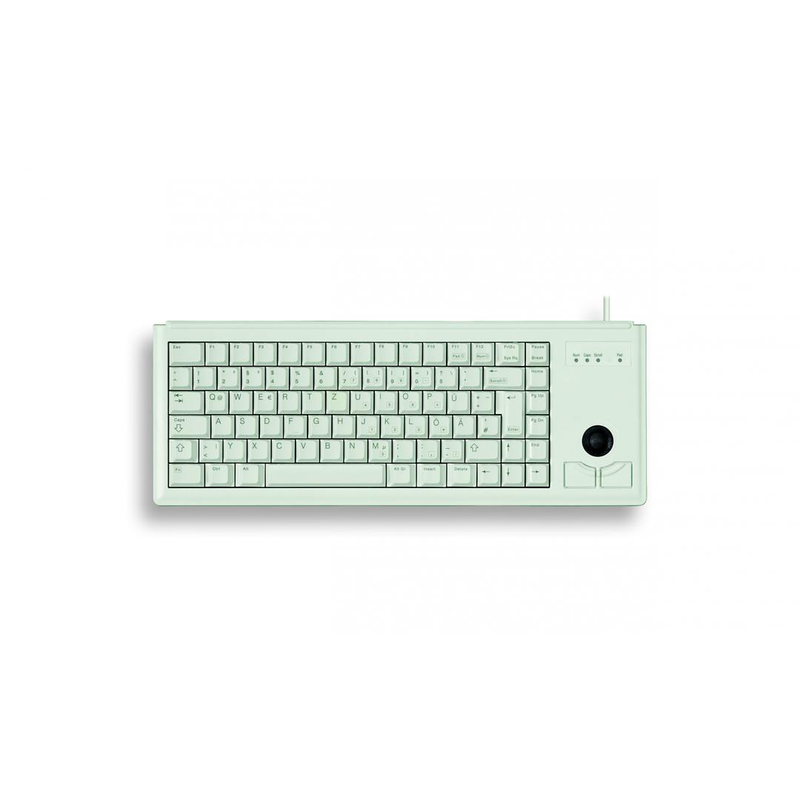 Cherry compact-keyboard g84-4400 - keyboard - ps/2 - german - light grey, , medium-null