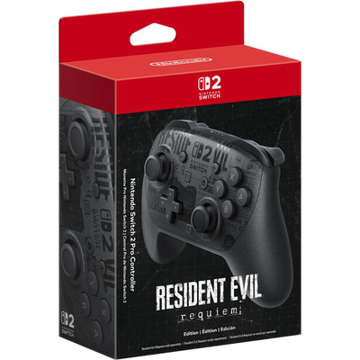 Nintendo switch 2 pro controller resident evil requiem edition, Black, medium