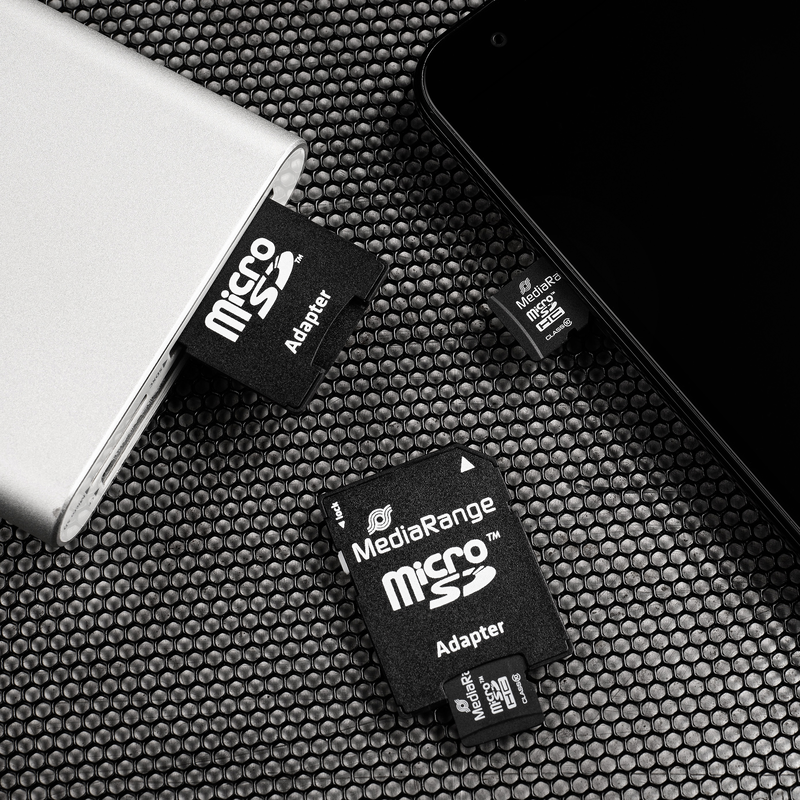 Mediarange micro sdhc card 16GB class 10 with sd adaptor-null