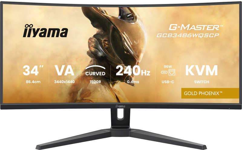 Iiyama g-master gold phoenix gcb3486wqscp-b1 34" &omicron;&theta;ό&nu;&eta; curved 240hz displayhdr 3440x1440-null