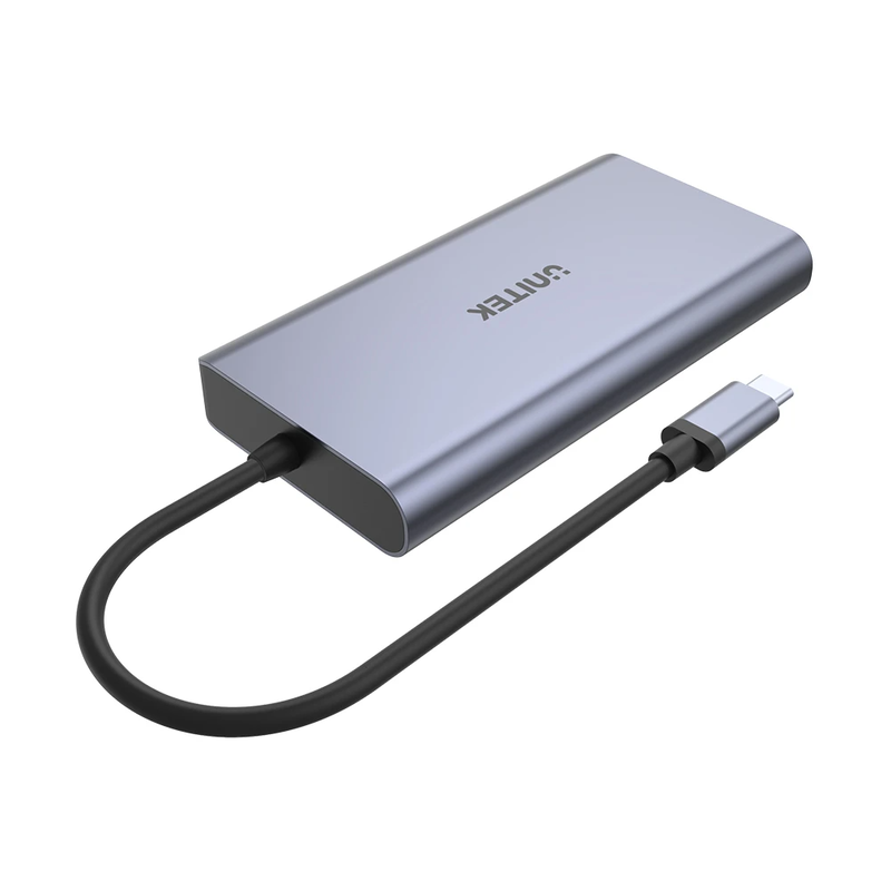Product image: Unitek d1056a Type-C 3.1 HDMI/dp/rj45/sd/pd100w hub space grey, , medium-null