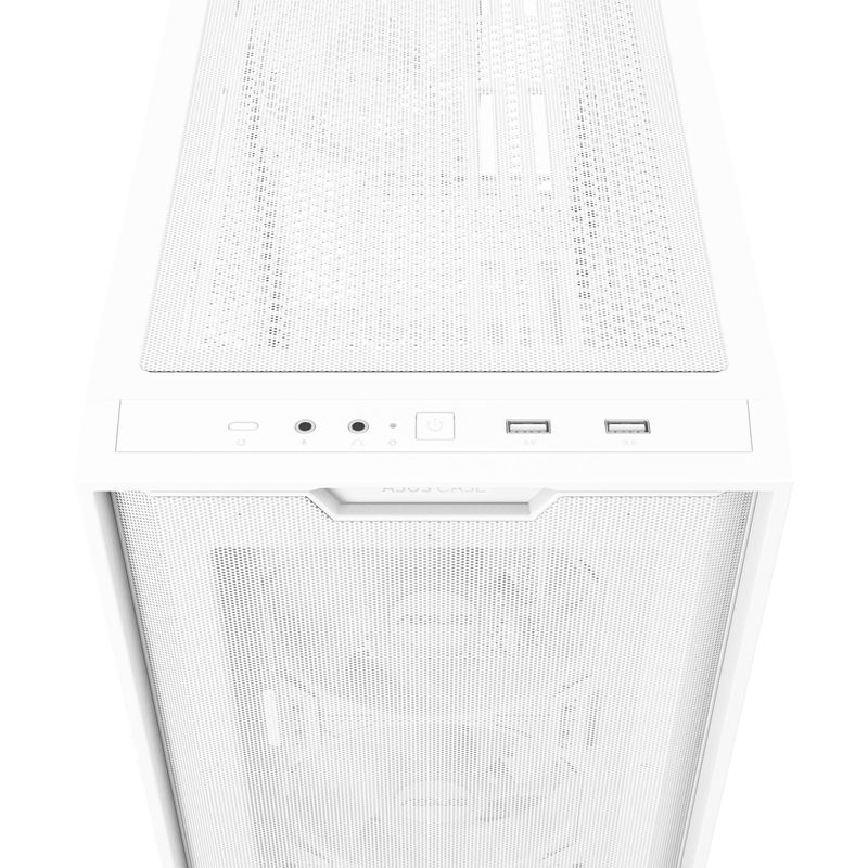 Asus a21 plus microatx case tempered glass white 4x 120mm argb fans 380mm GPU 360mm radiator btf-ready-null
