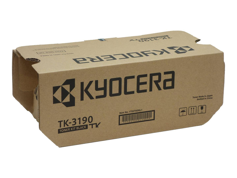 Kyocera tk-3190 black original toner cartridge 25,000 pages for ecosys m3655idn p3055dn-null