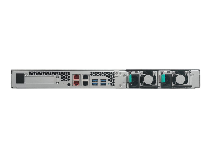 Asustor lockerstor 4rd as6504rd 4-bay 1u rackmount nas intel atom c3538 8GB ddr4 dual 2.5GBe redundant psu diskless-null