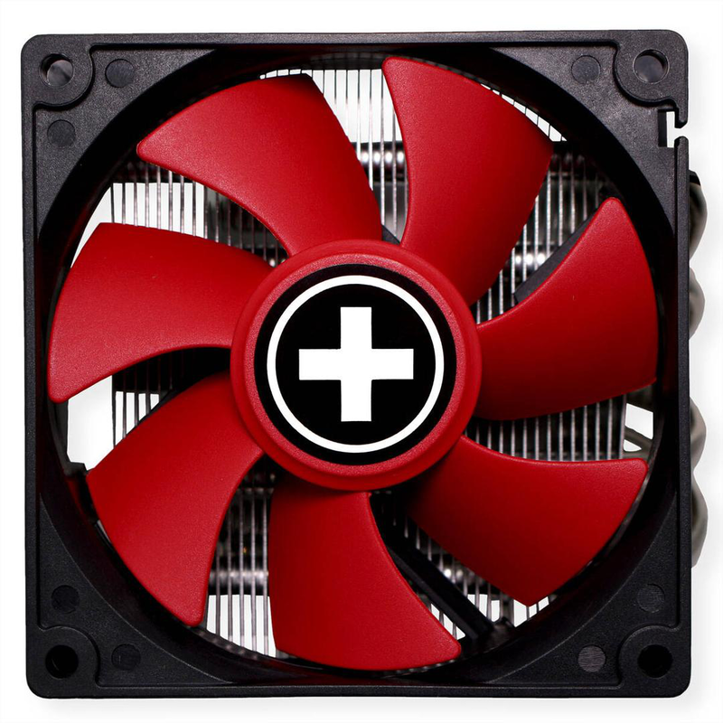 Xilence performance c i404t xc041 top-blow CPU cooler intel 125w tdp 4 heatpipes 92mm pwm low-profile black-null