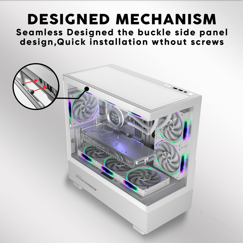 Armaggeddon gaming case m-atx aquaron duplex pro black (420mm vga), , medium-null