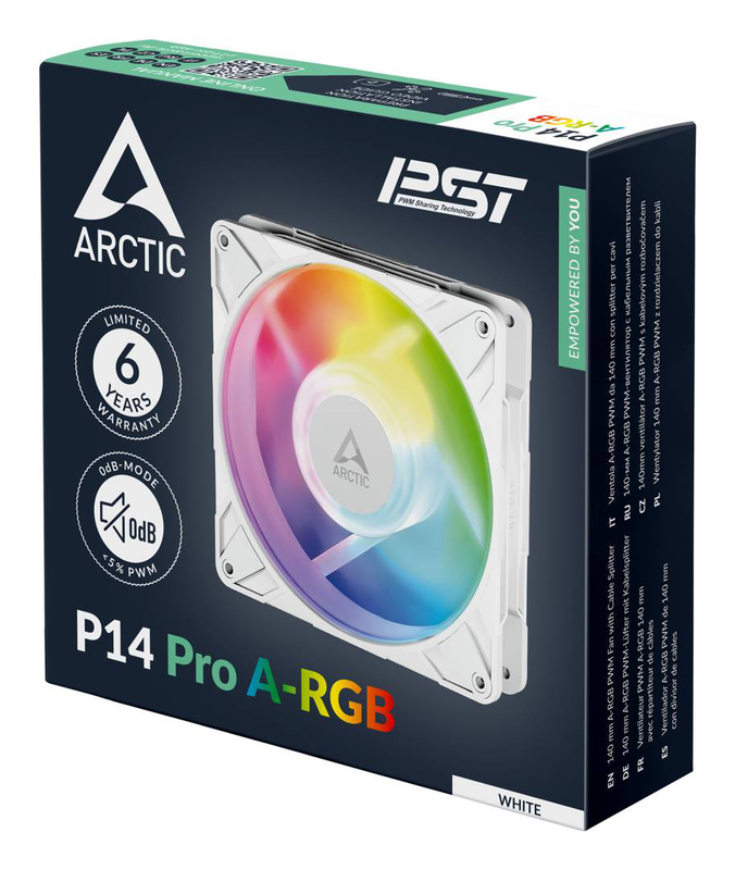 Arctic p14 pro a-rgb / case fan / with cable splitter / 140 mm / white, , medium-null