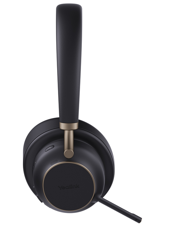 Yealink headset wireless bluetooth anc over-ear with b/t dongle & charging stand bh76 plus teams, , medium-null