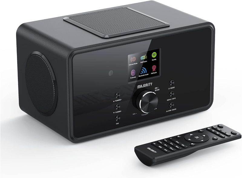 Product image: Majority radio bard 2.1 4” speakers 5” sub fm,USB,aux,spotify,bt,alarm black, , medium-null