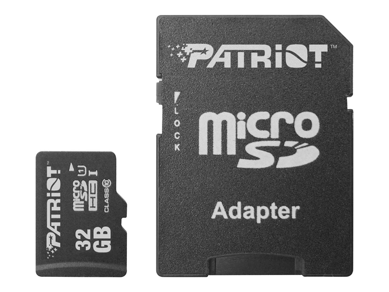 Patriot lx series flash memory card 32GB uhs-i u1 / class10 / microsdhc uhs-i, , medium-null
