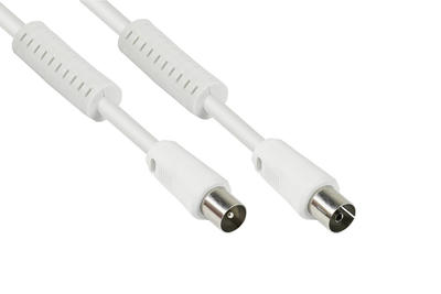 Good connections / antenna cable / iec connector female to iec connector male / 2 m / double shielded, , medium