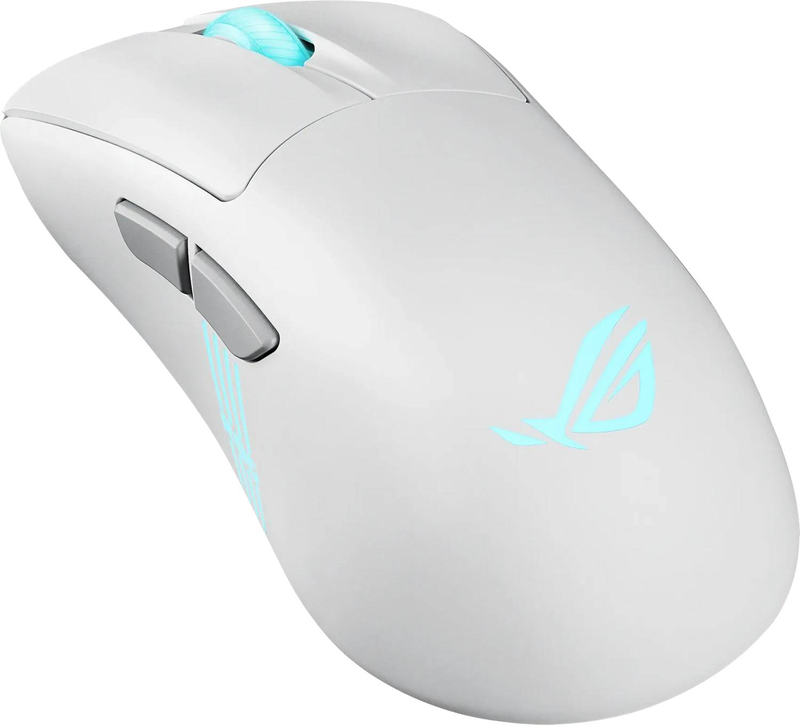 Asus rog keris II origin wireless gaming mouse 62g aimpoint pro 42000 dpi tri-mode rgb white-null