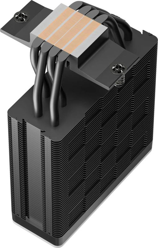 Deepcool ag400 argb v2 black r-ag400-bkammn-gjd single-tower CPU cooler 220w 4 heatpipes 120mm argb fan intel AMD-null