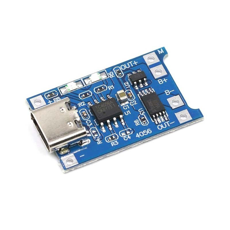 Lithium battery charger and protection module 1a USB-c - tp4056, , medium-null