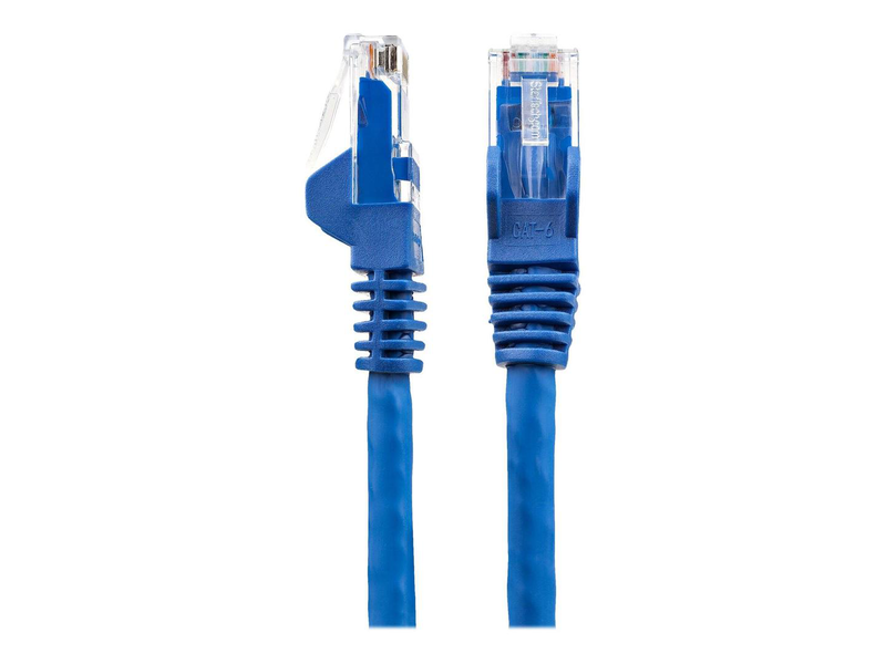 Startech.com 50cm lszh cat6 ethernet cable, 10 gigabit snagless rj45 100w poe network patch cord with strain relief, cat 6 10GBe utp, blue, individually tested/etl, low smoke zero halogen - category 6 - 24awg (n6lpatch50cmbl) - patch cable - rj-45 (m) to-null