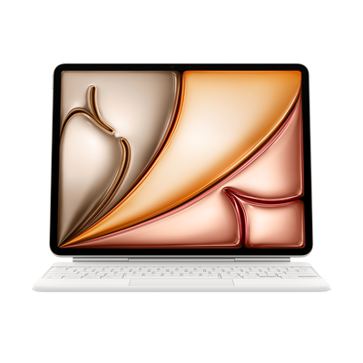 Ipad pro 12.9 4th/5th/6th Gen & ipad Air 13 &mu;2/m3  magic keyboard gr white, White, medium