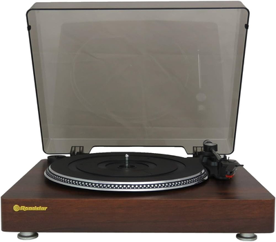 Roadstar tt-385bt-t turntable with bluetooth, Wooden, medium