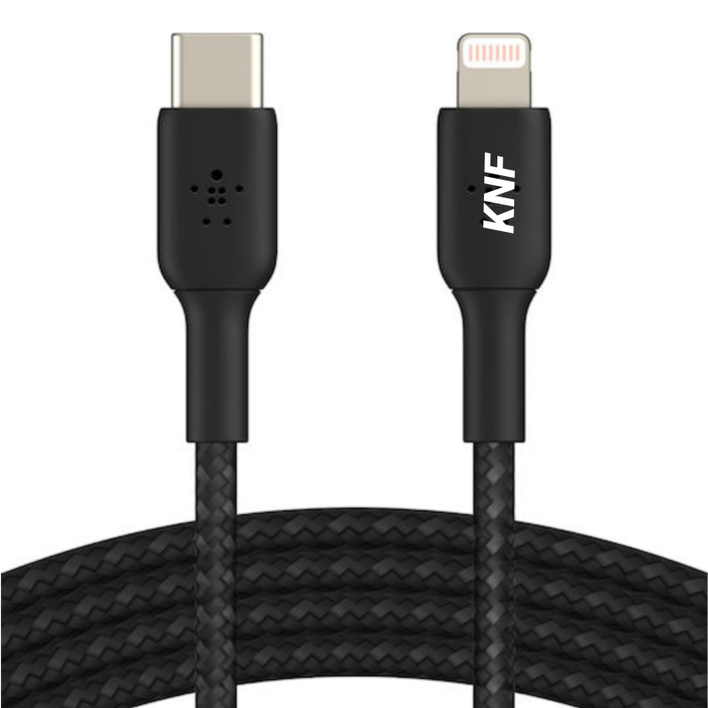 Product image: Knf fast charging wire Type-C to lightning (iPhone) / καλώδιο γρήγορης φόρτισης 2 μέτρα-null