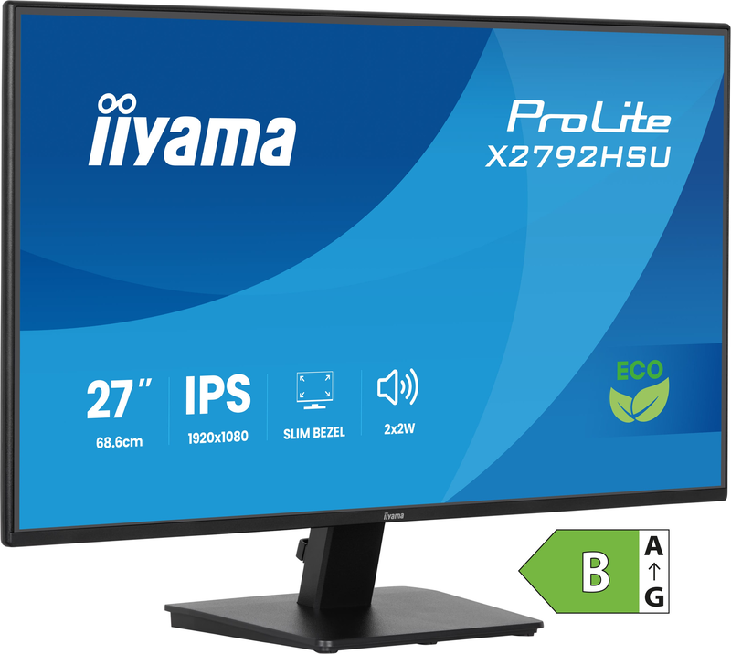 Iiyama prolite x2792hsu-b1 27" monitor ips 120hz 1920x1080-null