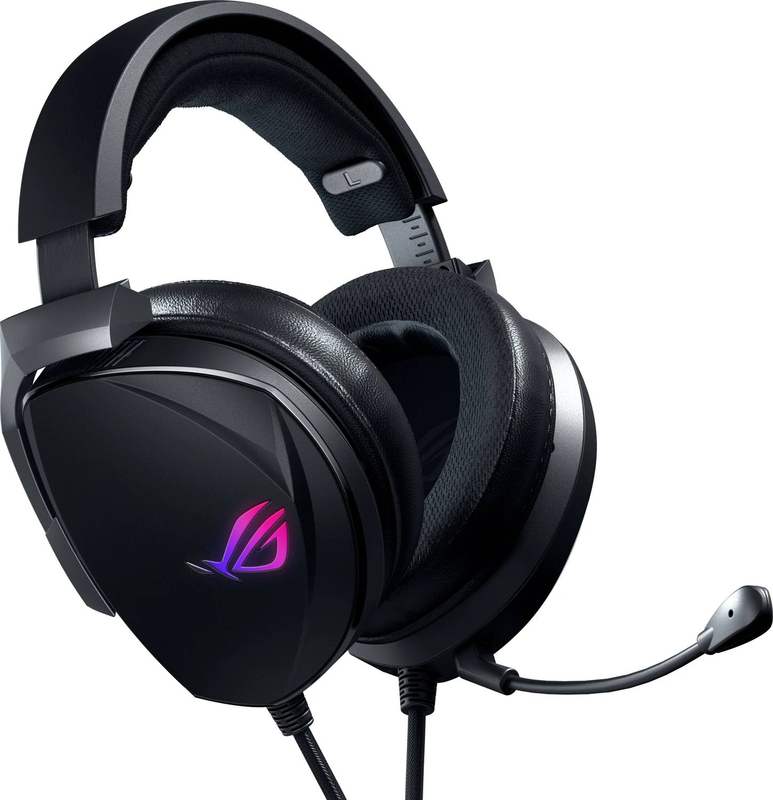 Asus rog theta 7.1 gaming headset 90yh01w7-b2ua00 true 7.1 ess quad-drivers ai noise-cancelling mic USB-c rgb black-null