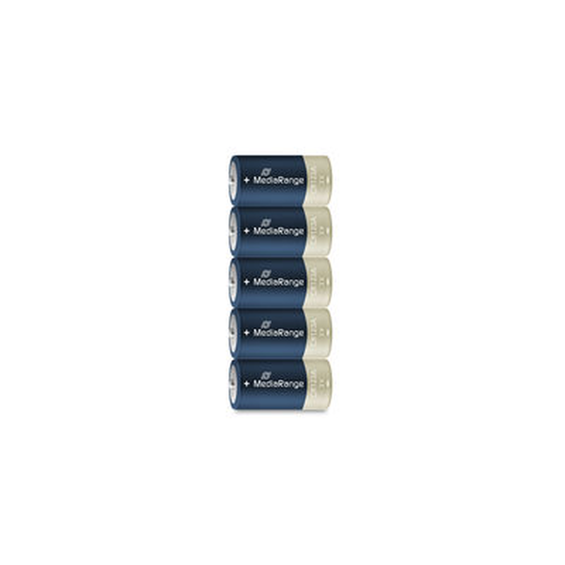 Mediarange lithium batteries cr123a|3v pack5, , medium-null