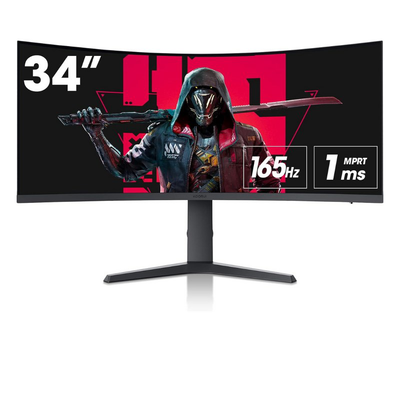 Koorui gaming curved monitor 34"  wqhd 165hz 1ms ultrawide HDMI/dp  3yw contrast 3000:1  34e6uc, , medium
