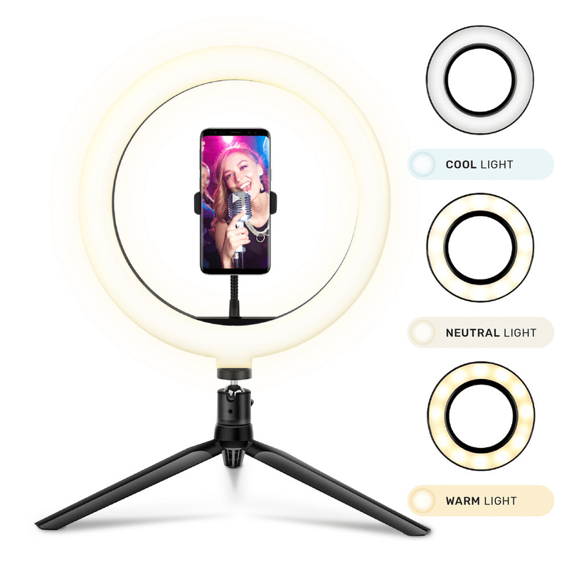 Selfie ring led light 30 cm - tripod-null