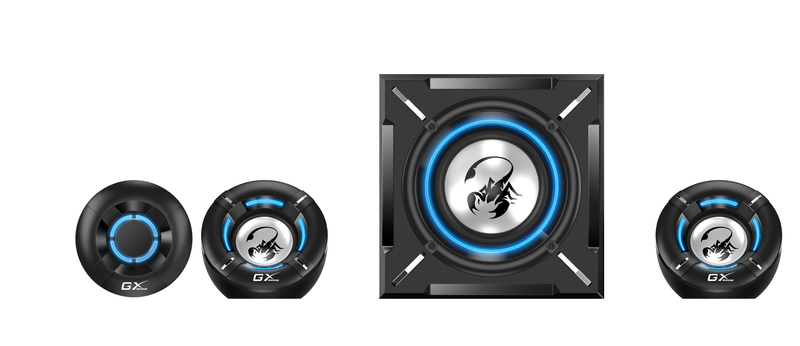 Genius speakers 2.1 ch gaming speaker system 26w rms sw-g2.1 1000, , medium-null