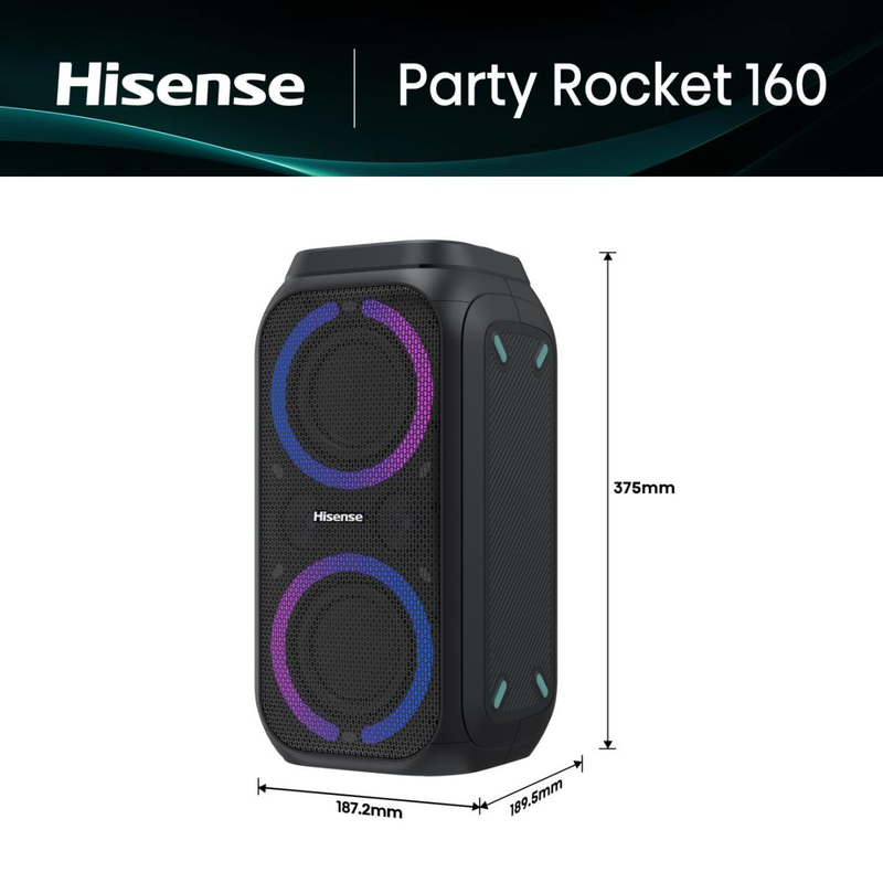 Hisense party rocker 160 &phi;&omicron;&rho;&eta;&tau;ό &eta;&chi;&epsilon;ί&omicron; karaoke 160w έ&omega;&sigmaf; 12 ώ&rho;&epsilon;&sigmaf;-null