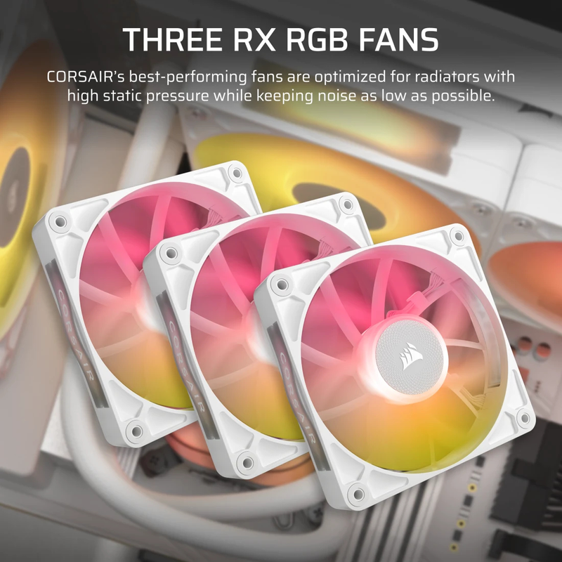 Corsair icue link titan 360 rx lcd liquid CPU cooler white (cw-9061026-ww)-null